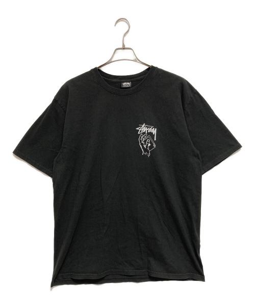 stussy（ステューシー）stussy (ステューシー) プリントTシャツ ブラック サイズ:Lの古着・服飾アイテム
