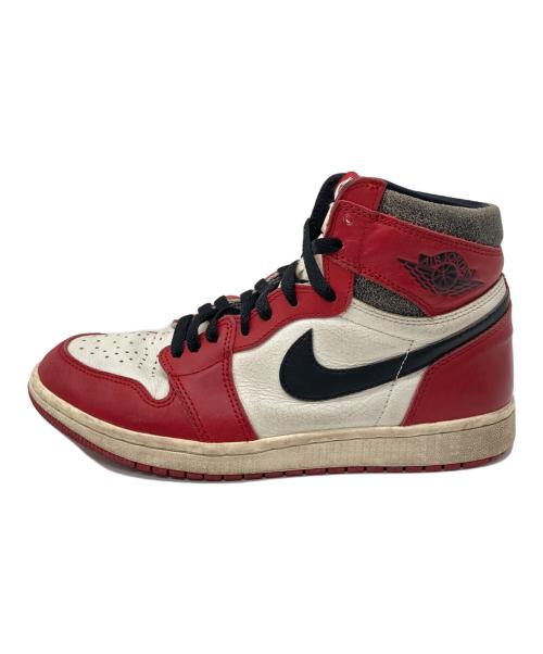 NIKE（ナイキ）NIKE (ナイキ) Air Jordan 1 High OG LOST & FOUND レッド×ホワイト サイズ:27㎝の古着・服飾アイテム