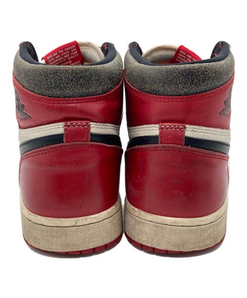 NIKE（ナイキ）NIKE (ナイキ) Air Jordan 1 High OG LOST & FOUND レッド×ホワイト サイズ:27㎝の古着・服飾アイテム