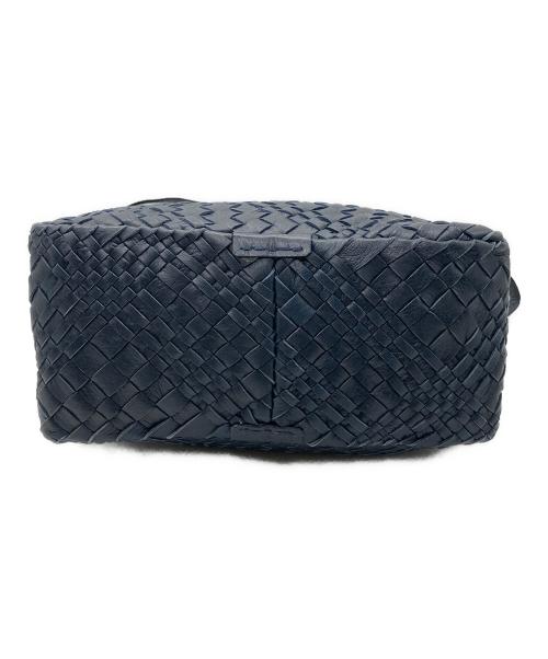 FALORNI（ファロルニ）FALORNI (ファロルニ) イントレチャートショルダーバッグ ネイビーの古着・服飾アイテム