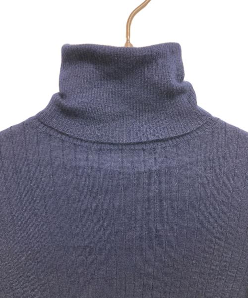 DRAWER（ドゥロワー）DRAWER (ドゥロワー) カシミヤシルクタートルネックニット ネイビー サイズ:1の古着・服飾アイテム