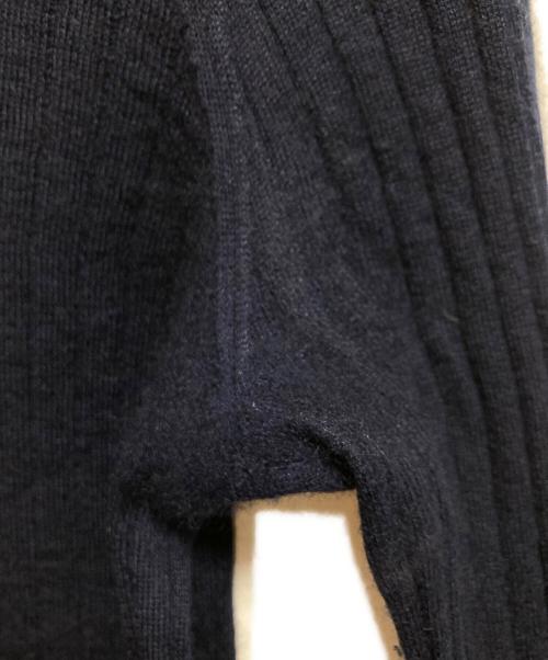 DRAWER（ドゥロワー）DRAWER (ドゥロワー) カシミヤシルクタートルネックニット ネイビー サイズ:1の古着・服飾アイテム
