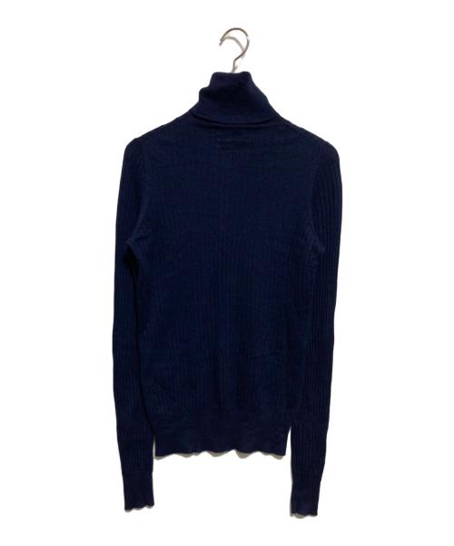 DRAWER（ドゥロワー）DRAWER (ドゥロワー) カシミヤシルクタートルネックニット ネイビー サイズ:1の古着・服飾アイテム