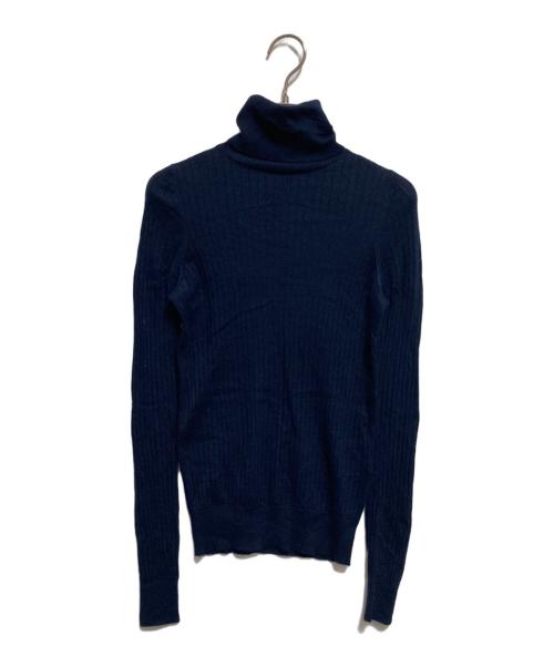 DRAWER（ドゥロワー）DRAWER (ドゥロワー) カシミヤシルクタートルネックニット ネイビー サイズ:SIZE 2の古着・服飾アイテム