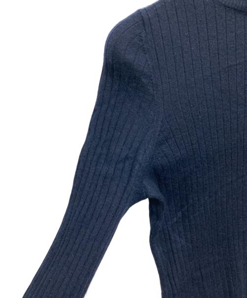 DRAWER（ドゥロワー）DRAWER (ドゥロワー) カシミヤシルクタートルネックニット ネイビー サイズ:SIZE 2の古着・服飾アイテム