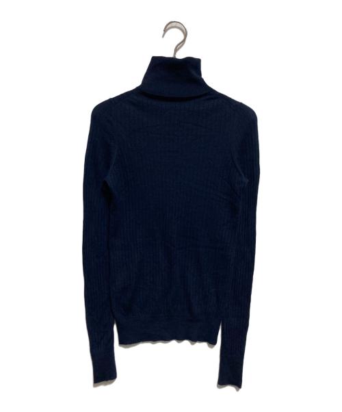 DRAWER（ドゥロワー）DRAWER (ドゥロワー) カシミヤシルクタートルネックニット ネイビー サイズ:SIZE 2の古着・服飾アイテム