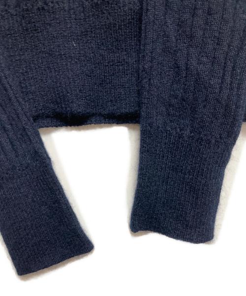DRAWER（ドゥロワー）DRAWER (ドゥロワー) カシミヤシルクタートルネックニット ネイビー サイズ:SIZE 2の古着・服飾アイテム
