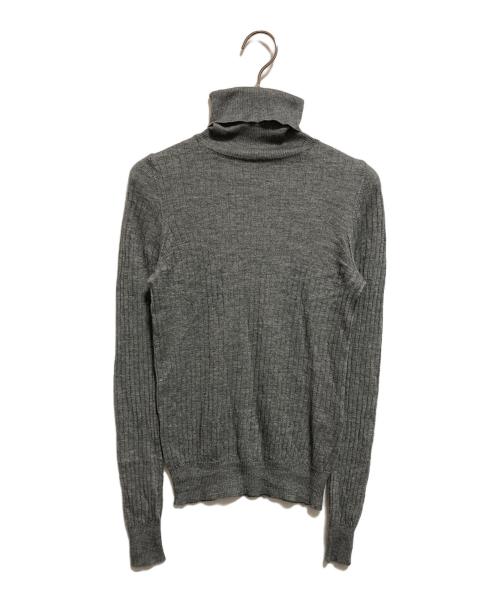 DRAWER（ドゥロワー）DRAWER (ドゥロワー) カシミヤシルクタートルネックニット グレー サイズ:2の古着・服飾アイテム