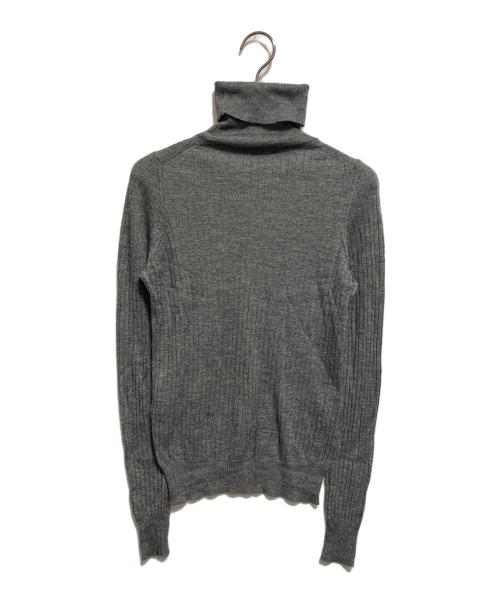 DRAWER（ドゥロワー）DRAWER (ドゥロワー) カシミヤシルクタートルネックニット グレー サイズ:2の古着・服飾アイテム