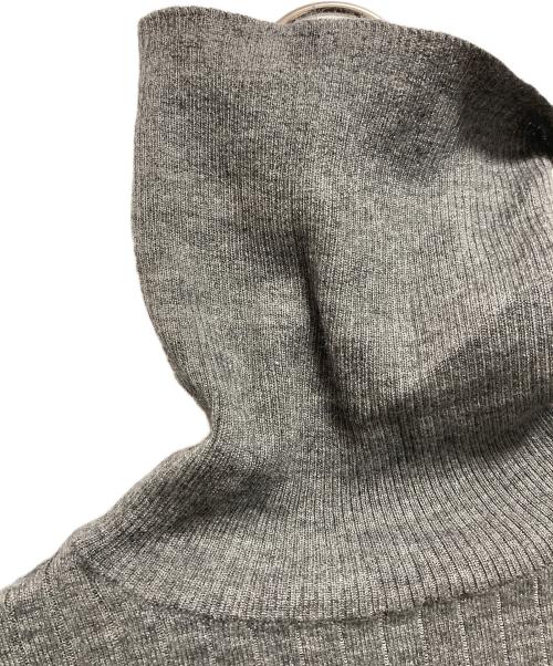 DRAWER（ドゥロワー）DRAWER (ドゥロワー) カシミヤシルクタートルネックニット グレー サイズ:2の古着・服飾アイテム