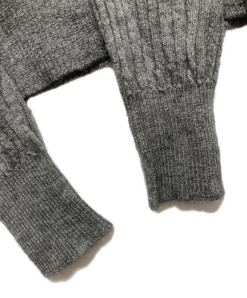 DRAWER（ドゥロワー）DRAWER (ドゥロワー) カシミヤシルクタートルネックニット グレー サイズ:2の古着・服飾アイテム