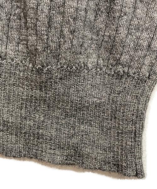 DRAWER（ドゥロワー）DRAWER (ドゥロワー) カシミヤシルクタートルネックニット グレー サイズ:2の古着・服飾アイテム