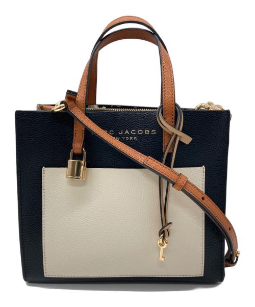 MARC JACOBS（マークジェイコブス）MARC JACOBS (マークジェイコブス) 2WAYショルダーバッグ ブラック×ベージュの古着・服飾アイテム