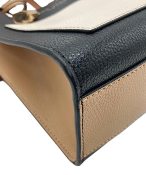 MARC JACOBS（マークジェイコブス）MARC JACOBS (マークジェイコブス) 2WAYショルダーバッグ ブラック×ベージュの古着・服飾アイテム