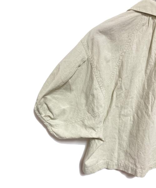 BEAUTY&YOUTH（ビューティーアンドユース）BEAUTY&YOUTH (ビューティーアンドユース) コットンリネン スキッパー ブラウス ライム サイズ:FREEの古着・服飾アイテム