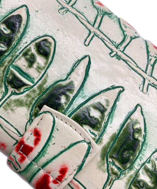 HIROKO HAYASHI（ヒロコ ハヤシ）HIROKO HAYASHI (ヒロコ ハヤシ) PEPELONE 長財布 ベージュ×グリーンの古着・服飾アイテム