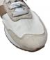 中古・古着 NEW BALANCE (ニューバランス) ローカットスニーカー ホワイト×ベージュ サイズ:24.5cm：6000円