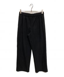 SLOBE IENA（スローブ イエナ）の古着「ウール混ドロストイージースラックス」｜ブラック