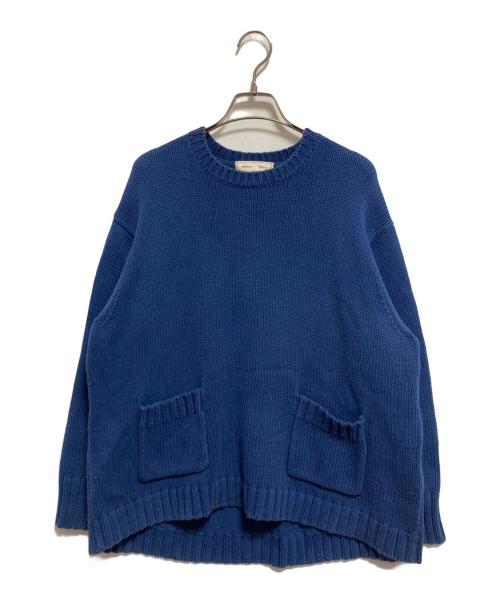 ebure（エブール）ebure (エブール) Ron Herman (ロンハーマン) クルーネックニット ブルー サイズ:-の古着・服飾アイテム