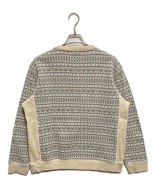 stussy（ステューシー）stussy (ステューシー) 総柄スウェット ベージュ サイズ:Lの古着・服飾アイテム