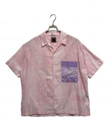 destin（デスティン）の古着「MALIBU CRAZY BANDANA-MAN SHIRT」｜ピンク