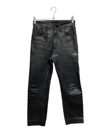 中古・古着通販】aero (エアロ) レザーパンツ ブラック サイズ:SIZE