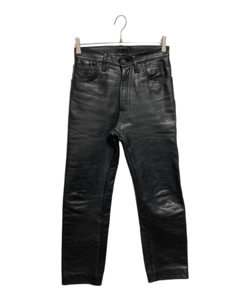 aero（エアロ）aero (エアロ) レザーパンツ ブラック サイズ:SIZE 71cm (W28)の古着・服飾アイテム