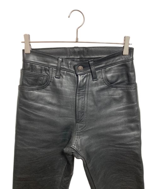 aero（エアロ）aero (エアロ) レザーパンツ ブラック サイズ:SIZE 71cm (W28)の古着・服飾アイテム