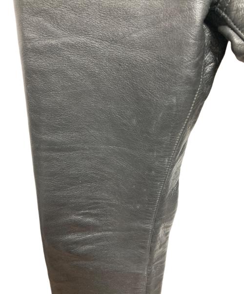 aero（エアロ）aero (エアロ) レザーパンツ ブラック サイズ:SIZE 71cm (W28)の古着・服飾アイテム