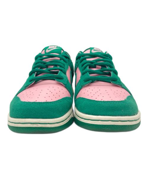 NIKE（ナイキ）NIKE (ナイキ) DUNK LOW RETRO SE グリーン×ピンク サイズ:26cmの古着・服飾アイテム