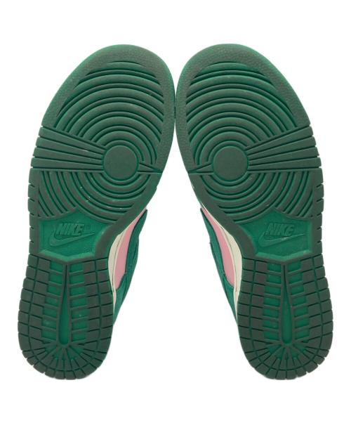 NIKE（ナイキ）NIKE (ナイキ) DUNK LOW RETRO SE グリーン×ピンク サイズ:26cmの古着・服飾アイテム