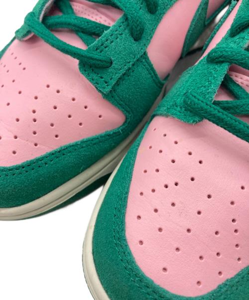 NIKE（ナイキ）NIKE (ナイキ) DUNK LOW RETRO SE グリーン×ピンク サイズ:26cmの古着・服飾アイテム
