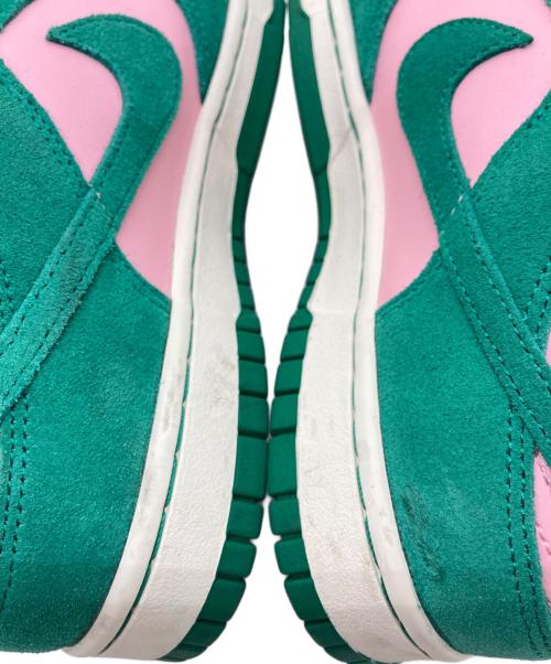 NIKE（ナイキ）NIKE (ナイキ) DUNK LOW RETRO SE グリーン×ピンク サイズ:26cmの古着・服飾アイテム