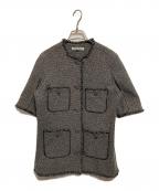 LE CIEL BLEUルシェルブルー）の古着「Tweed Jacket　ツイードジャケット」｜グレー