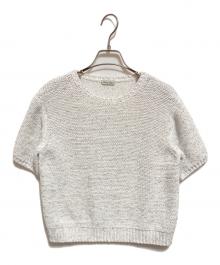 STEVEN ALAN（スティーブンアラン）の古着「ラメ ニット プルオーバー」｜グレー