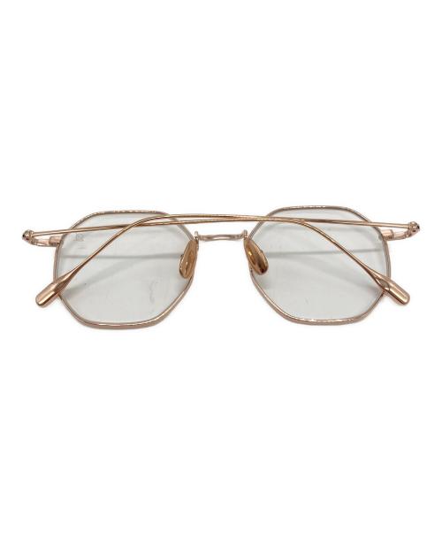 Re:See（リシー）re:see (リシー) birth 伊達眼鏡 ローズゴールド サイズ:SIZE 49□19の古着・服飾アイテム