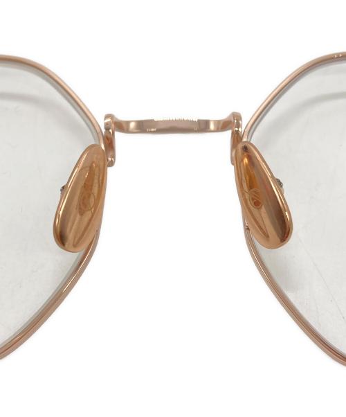 Re:See（リシー）re:see (リシー) birth 伊達眼鏡 ローズゴールド サイズ:SIZE 49□19の古着・服飾アイテム