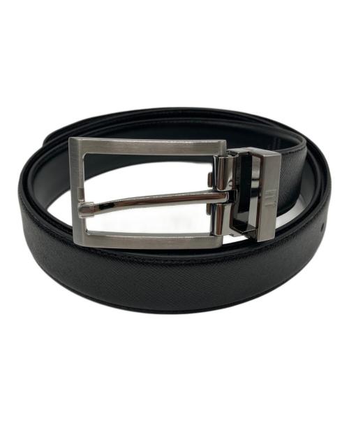 dunhill（ダンヒル）dunhill (ダンヒル) レザーベルト ブラック サイズ:42/107の古着・服飾アイテム