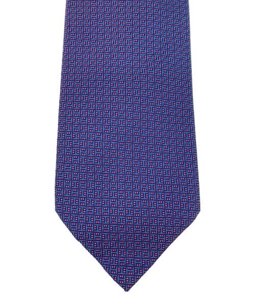 HERMES（エルメス）HERMES (エルメス) シルクネクタイ ブルー サイズ:下記参照の古着・服飾アイテム