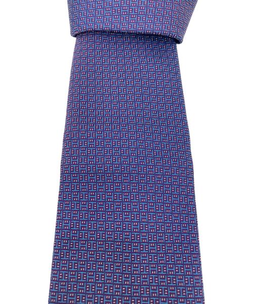 HERMES（エルメス）HERMES (エルメス) シルクネクタイ ブルー サイズ:下記参照の古着・服飾アイテム