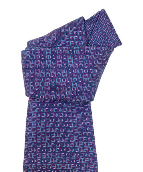 HERMES（エルメス）HERMES (エルメス) シルクネクタイ ブルー サイズ:下記参照の古着・服飾アイテム