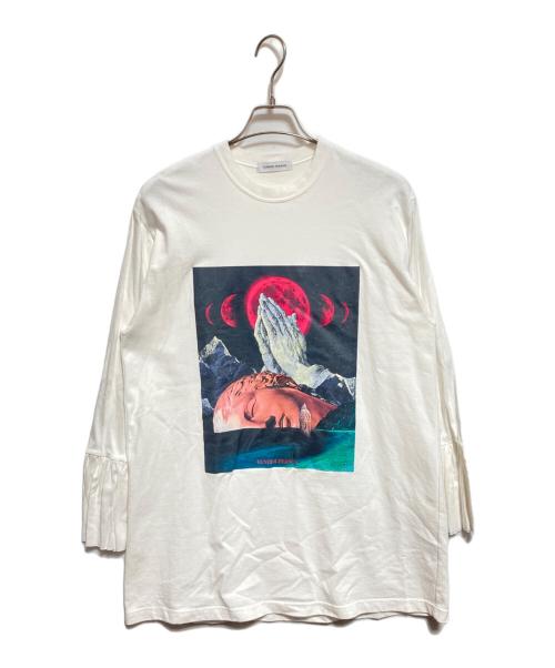 TENDER PERSON（テンダ―パーソン）TENDER PERSON (テンダ―パーソン) プリントカットソー ホワイト サイズ:2の古着・服飾アイテム