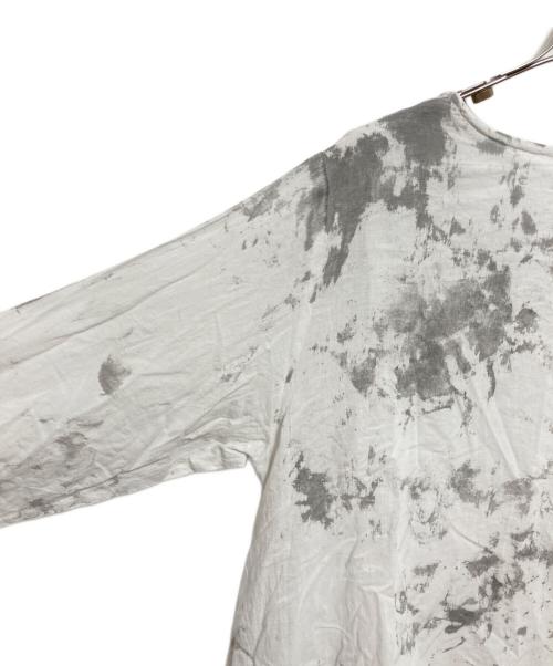 IROFUSI（イロフシ）irofusi (イロフシ) 遊墨ワンピース ホワイト×グレー サイズ:下記参照の古着・服飾アイテム