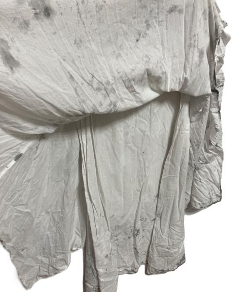 IROFUSI（イロフシ）irofusi (イロフシ) 遊墨ワンピース ホワイト×グレー サイズ:下記参照の古着・服飾アイテム