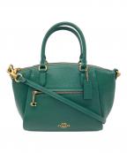COACHコーチ）の古着「エリス サッチェル 2WAYバッグ」｜グリーン