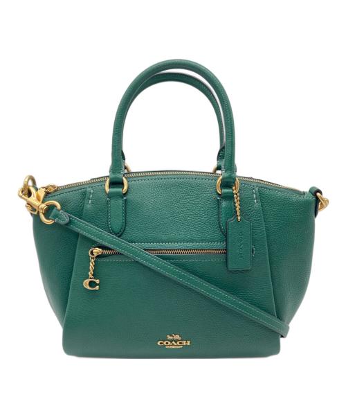 COACH（コーチ）COACH (コーチ) エリス サッチェル 2WAYバッグ グリーンの古着・服飾アイテム
