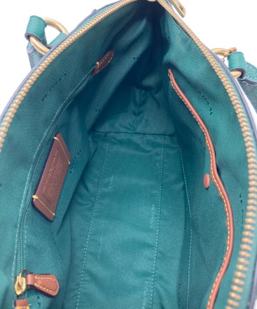 COACH（コーチ）COACH (コーチ) エリス サッチェル 2WAYバッグ グリーンの古着・服飾アイテム
