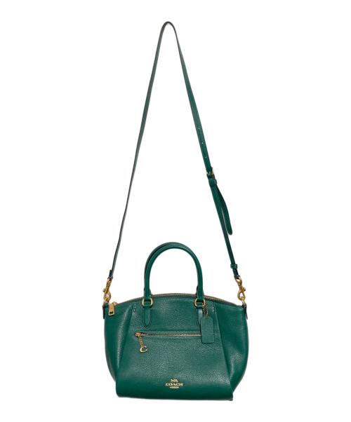 COACH（コーチ）COACH (コーチ) エリス サッチェル 2WAYバッグ グリーンの古着・服飾アイテム