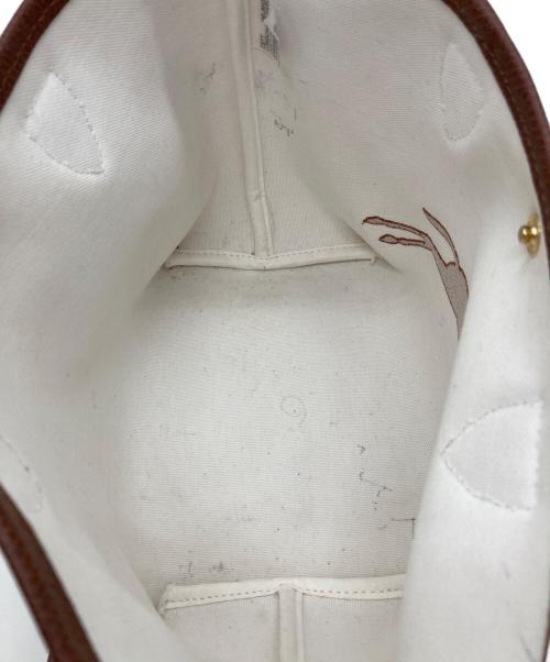 LONGCHAMP（ロンシャン）LONGCHAMP (ロンシャン) パニエ プリアージュ TOP HANDLE BAG S ベージュの古着・服飾アイテム