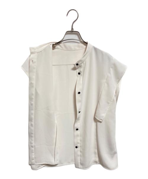 Noble（ノーブル）Noble (ノーブル) スクエアースリーブフロントオープンブラウス アイボリー サイズ:下記参照の古着・服飾アイテム